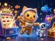 Experience the excitement of 789Win with dazzling slot machines and cosmic characters, capturing the thrill of online gambling.