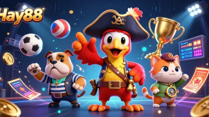 Hay88 brings excitement as pirate captain and crew command an action-packed gaming experience filled with sports elements.