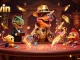 Experience thrilling bets with 23win's 3D illustrated velociraptor and stegosaurus at the casino.
