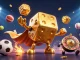 Place bets at 68WIN with vibrant golden dice and sports-themed elements showcasing action