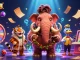 Experience the excitement of Hay88 with a dynamic 3D casino bouncer, vibrant lottery balls, and VIP characters in action.